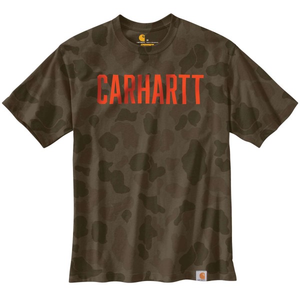 Carhartt WORKWEAR CAMO BLOCK LOGO S/S T-SHIRT