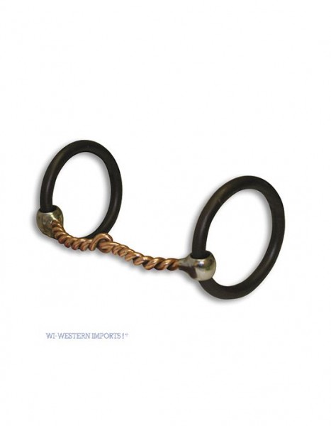 Professional&#039;s Choice Bob Avila Copper Twist Ring Snaffle