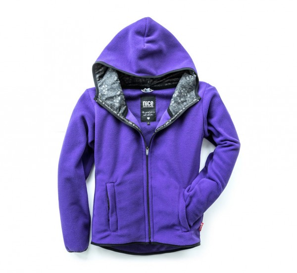 NICE POLAR Hooded Fleece-ZIP Purple